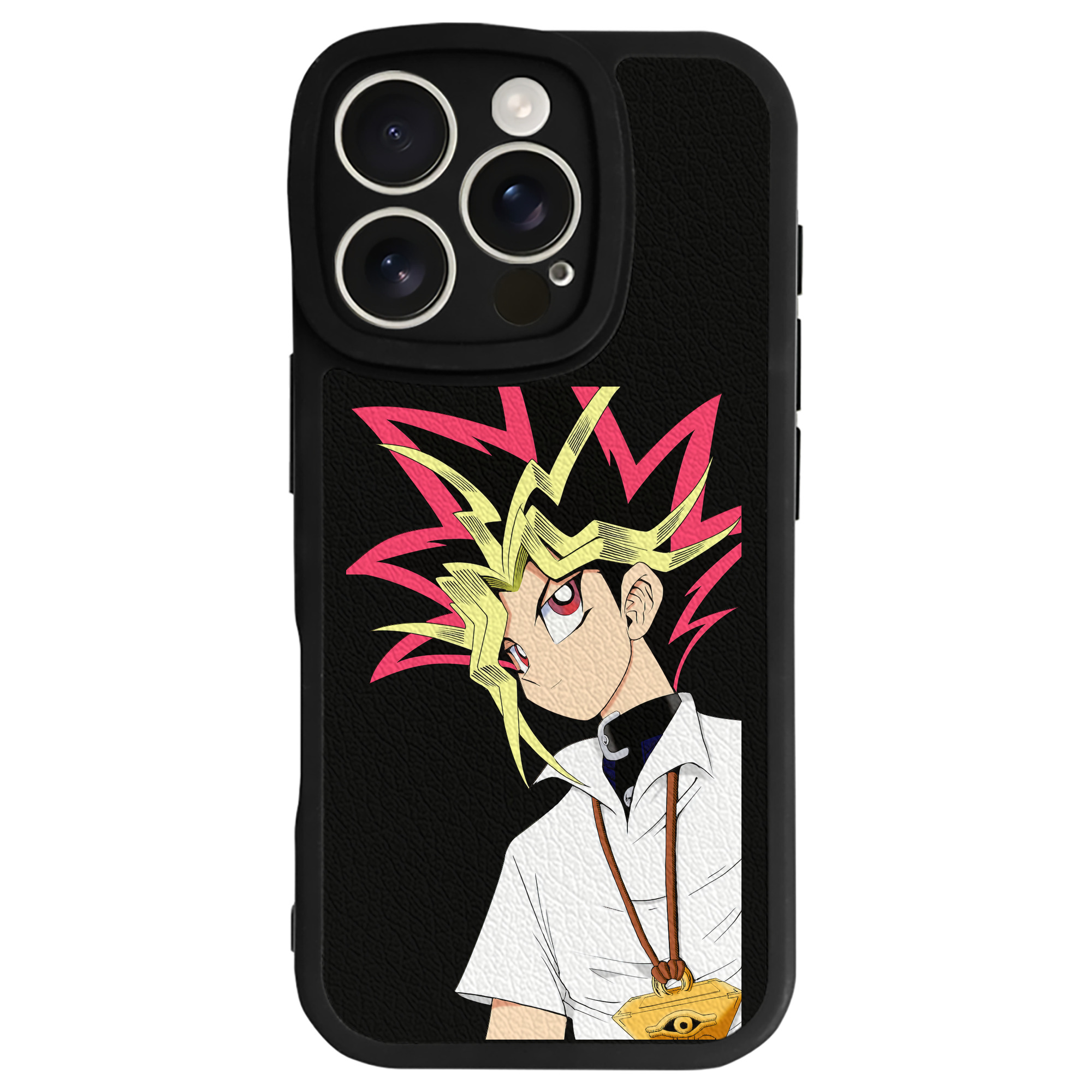 遊☆戯☆王 Yu-Gi-Oh! 【iPhone 16シリーズ対応】シリコンスマホケース（レザー調） 材質：シリコン